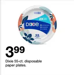 Target Dixie 55-ct. disposable paper plates offer