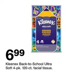 Target Kleenex Back-to-School Ultra Soft 120-ct. facial tissue offer