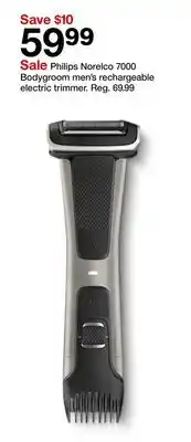Target Philips Norelco 7000 Bodygroom men's rechargeable electric trimmer offer