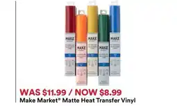 Michaels Make Market Matte Heat Transfer Vinyl offer