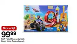 Target PAW Patrol Rescue Wheels Super Loop Tower play set offer