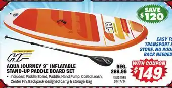 Big 5 Hydro-Force Aqua Journey 9' Inflatable Stand-Up Paddle Board Set offer
