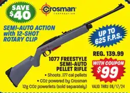 Big 5 Crosman 1077 Freestyle Semi-Auto Pellet Rifle offer