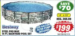 Big 5 Bestway Steel Pro Max 14' x 33 Backyard Pool Set offer