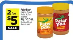 Dollar General Peter Pan Creamy Peanut Butter offer