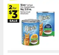 Dollar General 9Lives Cat Food offer