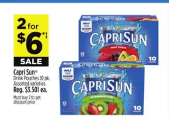 Dollar General Capri Sun Drink Pouches offer