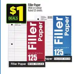 Dollar General Filler Paper offer