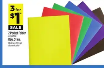 Dollar General 2 Pocket Folder offer