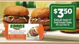 Dollar General Jennie-O Fresh Ground Turkey 85% Lean Chub offer