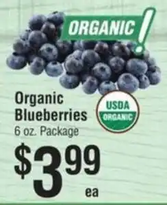 Smart & Final Organic Blueberries offer