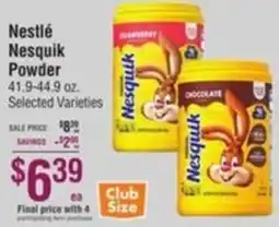 Smart & Final Nestlé Nesquik Powder offer