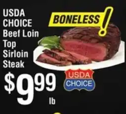 Smart & Final Beef Loin Тор Sirloin Steak offer