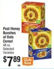 Smart & Final Post Honey Bunches of Oats Cereal offer