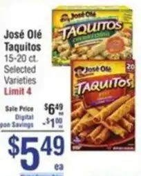 Smart & Final José Olé Taquitos offer