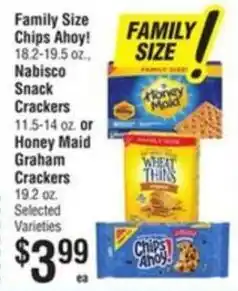 Smart & Final Family Size Chips Ahoy! Nabisco Snack Crackers offer