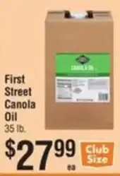 Smart & Final First Street Canola Oil offer