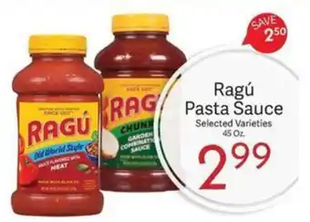 Riesbeck Ragú Pasta Sauce offer