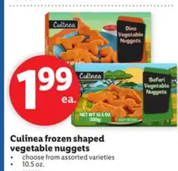 Lidl Culinea frozen shaped vegetable nuggets offer