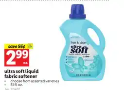 Lidl ultra soft liquid fabric softener offer