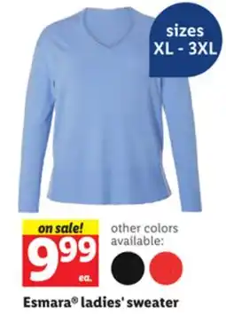 Lidl Esmara ladies' sweater offer