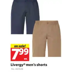 Lidl Livergy men's shorts offer