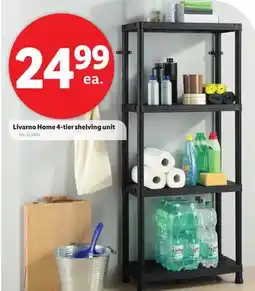 Lidl Livarno Home 4-tier shelving unit offer