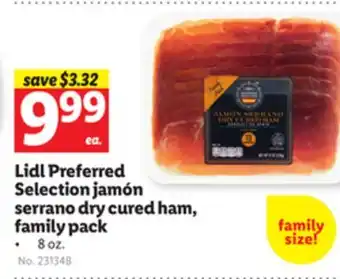 Lidl Lidl Preferred Selection jamón serrano dry cured ham, family pack offer