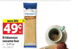 Lidl Eridanous sesame bar offer