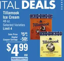 Smart & Final Tillamook Ice Cream offer
