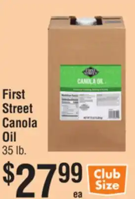 Smart & Final First Street Canola Oil offer