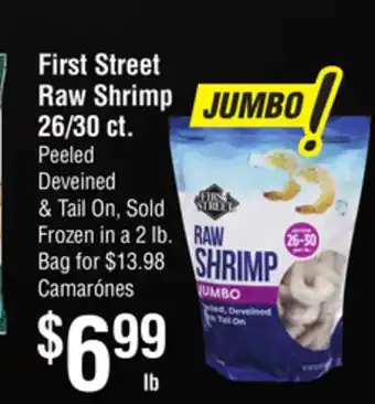 Smart & Final First Street Raw Shrimp 26/30 ct offer