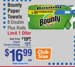Smart & Final Bounty Paper Towels offer