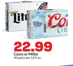 Hy-Vee Coors or Miller offer