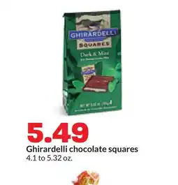Hy-Vee Ghirardelli chocolate squares offer