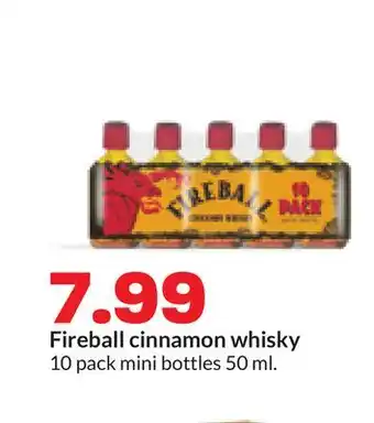 Hy-Vee Fireball cinnamon whisky offer