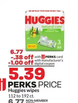 Hy-Vee Huggies wipes offer