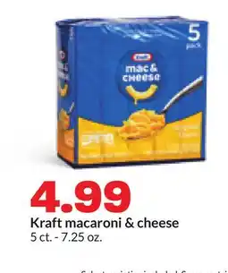 Hy-Vee Kraft macaroni & cheese offer