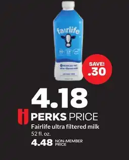 Hy-Vee Fairlife ultra filtered milk offer