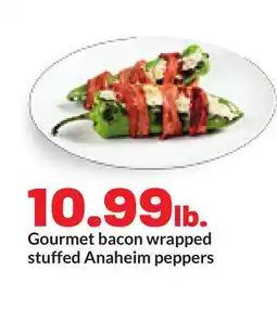Hy-Vee Gourmet bacon wrapped stuffed Anaheim peppers offer