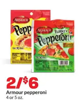 Hy-Vee Armour pepperoni offer
