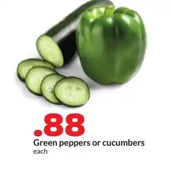 Hy-Vee Green peppers or cucumbers offer