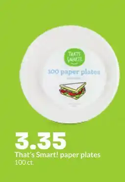 Hy-Vee That's Smart! paper plates offer