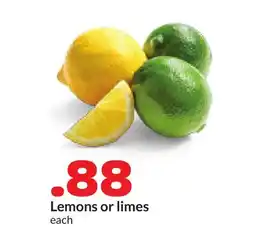 Hy-Vee Lemons or limes offer