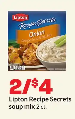 Hy-Vee Lipton Recipe Secrets soup mix offer