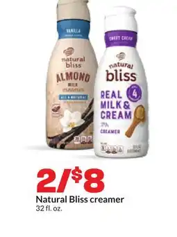 Hy-Vee Natural Bliss creamer offer
