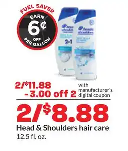 Hy-Vee Head & Shoulders hair care offer