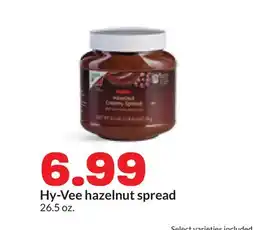 Hy-Vee Hy-Vee hazelnut spread offer