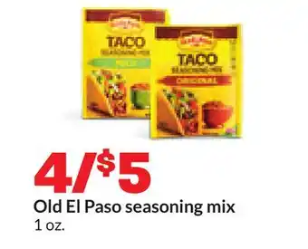 Hy-Vee Old El Paso seasoning mix offer