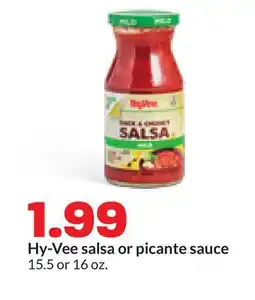 Hy-Vee Hy-Vee salsa or picante sauce offer